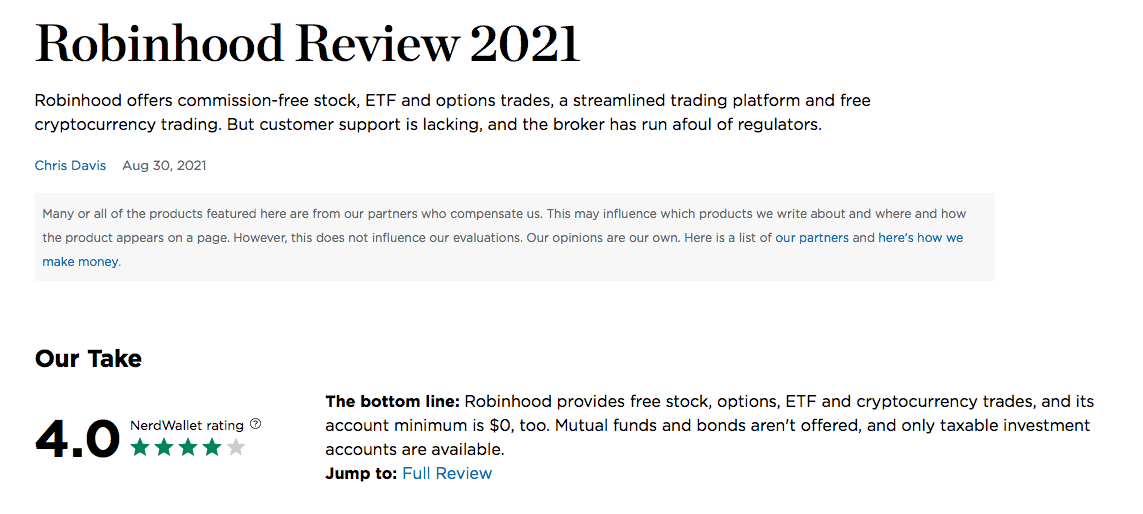 Shows a "review" article structure example