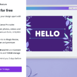 Canva on click pop up example