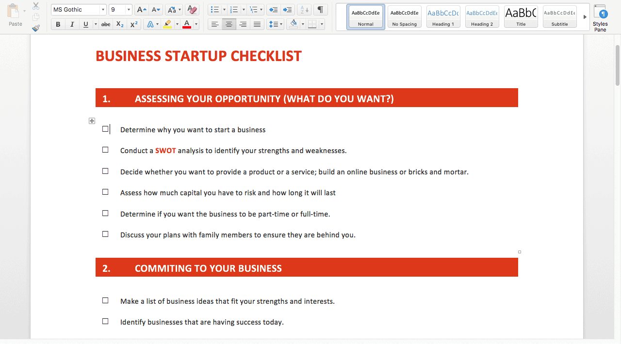 microsoft checklist lead magnet example