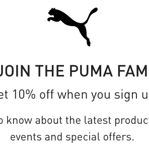 Puma entry pop up example